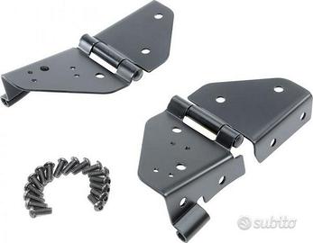 Cerniere Parabrezza nere JEEP Wrangler CJ/YJ