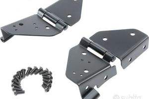 Cerniere Parabrezza nere JEEP Wrangler CJ/YJ