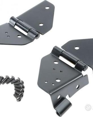 Cerniere Parabrezza nere JEEP Wrangler CJ/YJ