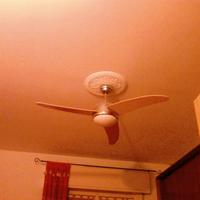 lampadario con ventilatore a pale