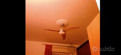 lampadario con ventilatore a pale