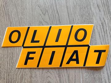 Adesivo vintage OLIO FIAT