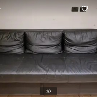 Divano 3 posti nero Ikea frighten