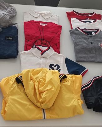LOTTO ABBIGLIAMENTO AUTUNNO 7-8 ANNI 