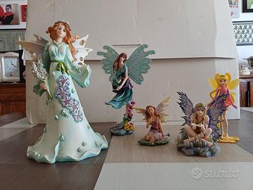 Fairy Figurine Set Multi-Coloured Home Decor Lot 5