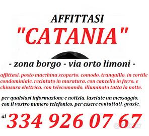 Posto auto zona borgo via Orto limoni