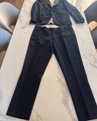 Vestito smoking colore blu