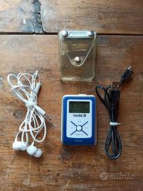 SanDisk Sansa e130 MP3 vintage  custodia + cuffie