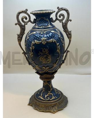 VASO POTICHE NERA DEC DORATI