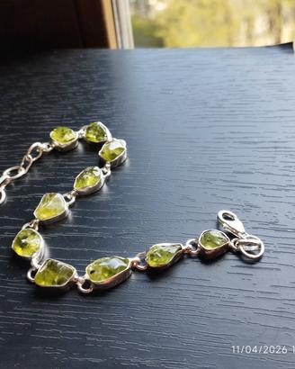 bracciale peridoti naturali 