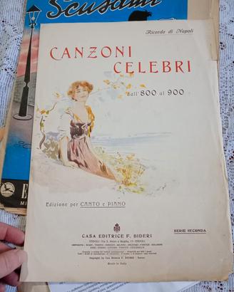 Cartelle Musicali Bideri dall 800 al 900 -cartelle