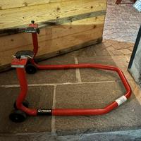 cavalletto posteriore a rullo basculante