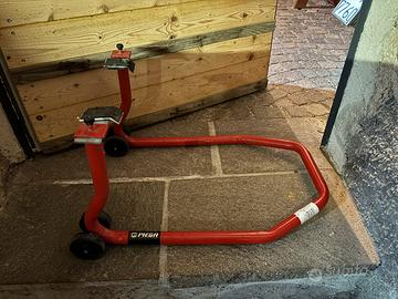 cavalletto posteriore a rullo basculante