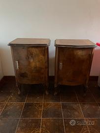 Comodini legno vintage