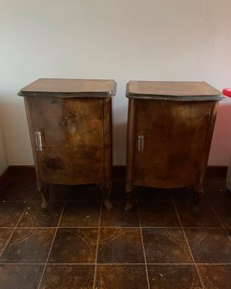 Comodini legno vintage