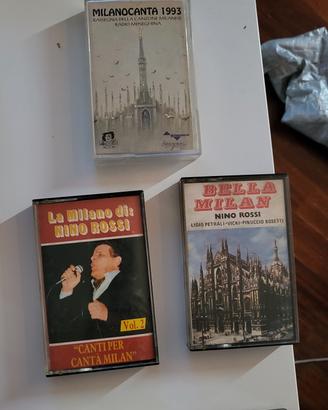 n3 musicassette musica milanese molto rare