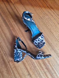Sandali nuovi con tacco Primadonna leopardati 36