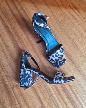 Sandali nuovi con tacco Primadonna leopardati 36