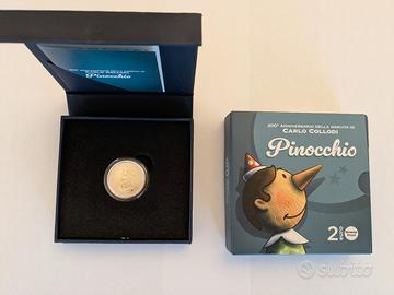 Moneta reverse proof Carlo Colloidi-Pinocchio