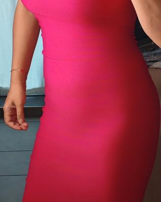 Abito monospalla fucsia Vesper XS - NUOVO

