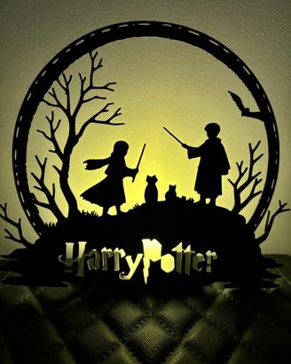 Statuetta Harry Potter con effetto contro luce 3D
