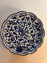 Piatto Deruta blu Originale Anni 50