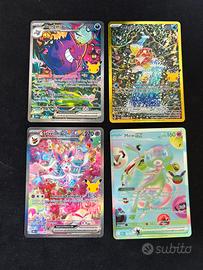 Carte pokemon 30’ anniversario gengar mew sylveon