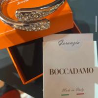Bracciale rigido Boccadamo-Argento con cristalli 