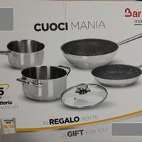 BATTERIA SET PENTOLE INDUZIONE BARAZZONI