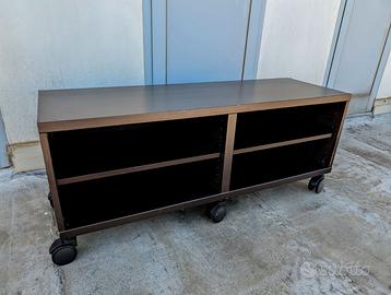 Mobile IKEA BESTA 120x40x38 con ripiano e ruote