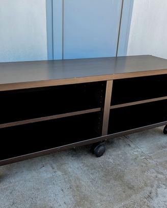 Mobile IKEA BESTA 120x40x38 con ripiano e ruote