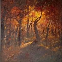 tecnica mista su tela 100x40 circa