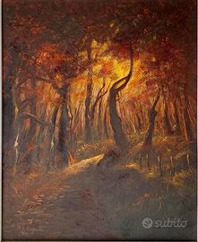 tecnica mista su tela 100x40 circa