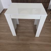 Consolle bianca allungabile