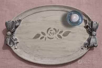 Vassoio ovae stile Shabby Chic