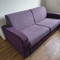 Divano letto colore viola 190x85