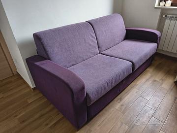 Divano letto colore viola 190x85