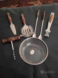 set bar cocktail vintage 