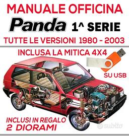 Manuale officina Fiat Panda 1980-2003 su USB 2GB