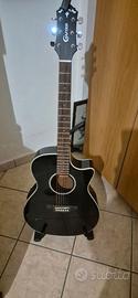 Chitarra acustica Crafter con amplificatore Kustom
