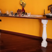 Mensolone in legno massiccio di abete e colonnine