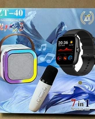 Orologio smartwatch+ Cassa bluetooth e microfono 