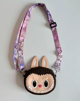 Labubu marrone  borsa a tracolla borsetta bambina