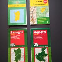 SARDEGNA-TRENTINO ALTOADIGE -VENETO-CARTE STRADALI