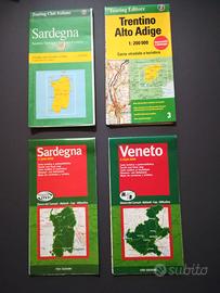SARDEGNA-TRENTINO ALTOADIGE -VENETO-CARTE STRADALI