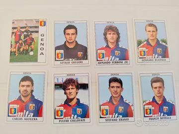 8 figurine Panini Genoa 1989/90 originali 