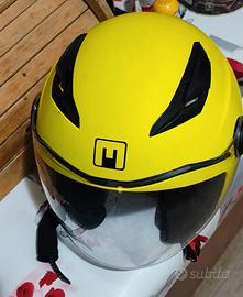 casco bambini scooter giallo 