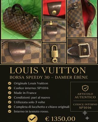 LOUIS VUITTON BORSA SPEEDY 30 - DAMIER ÉBENE