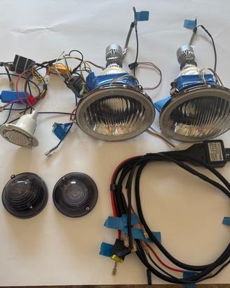 Fari Led Con Angel Eyes Fiat 500 Epoca