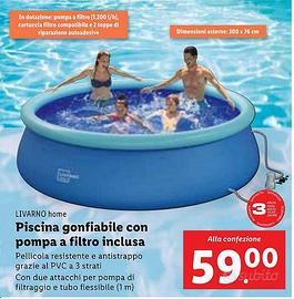 Piscina nuova tonda 3metri con pompa